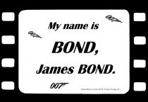 Set de table citation film james bond